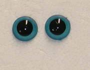 Kunststoff Bastelaugen, rund, Farbe dunkel-blau, mit se, 15 mm