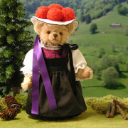 Schwarzwaldmdel Black Forest Girl Teddy Bear by Hermann-Coburg