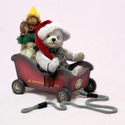 Santa Mobil 23 cm Teddybr von Hermann-Coburg***