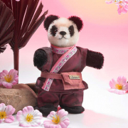 Miniatur Steh-Panda Teddybr von Hermann-Coburg