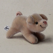 Mohair little lucky pig Piggi) 12 cm Teddy Bear by Hermann-Coburg