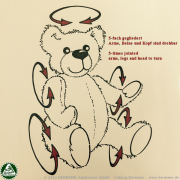 Teddybr Olaf 30 cm schmuseweiche Klassiker